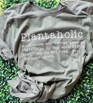 Cotton Plantaholic T-Shirt Heather Forest Green