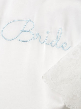 The Bride Lace Accent Robe White