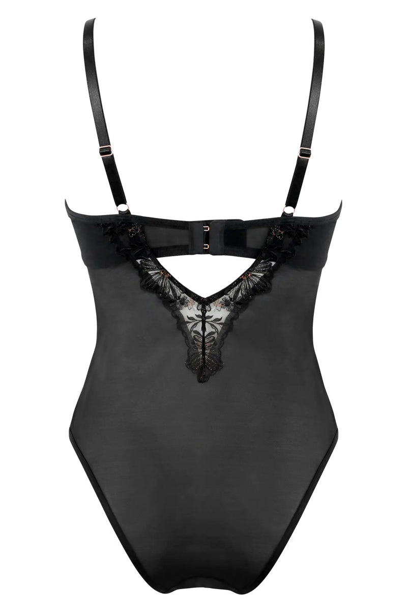 Constance UW Bodysuit Black/Rose Gold