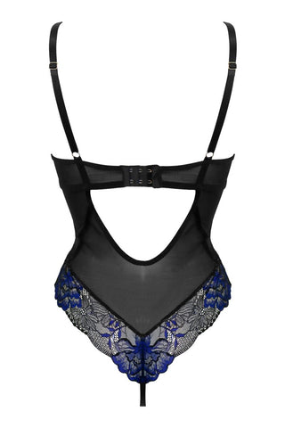 After Hours Underwired Thong Bodysuit Blue