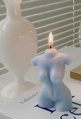Blue Female Body Candle
