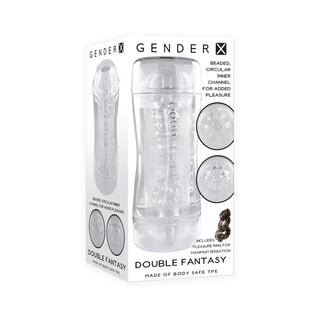 Double Fantasy Dual Entry Stroker Clear
