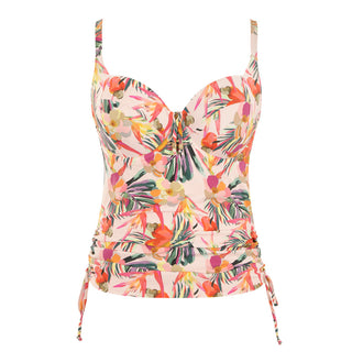 Paradise Balconnet Tankini in Pink Tropical