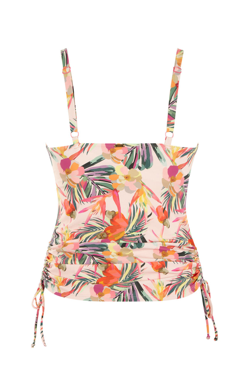 Paradise Balconnet Tankini in Pink Tropical