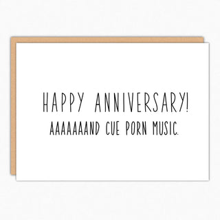 Anniversary Porn Music Card