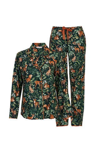 Forrest Woodland Print Pajama Set