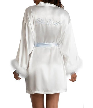 Claire Teddy and Wrap Set Ivory and Blue