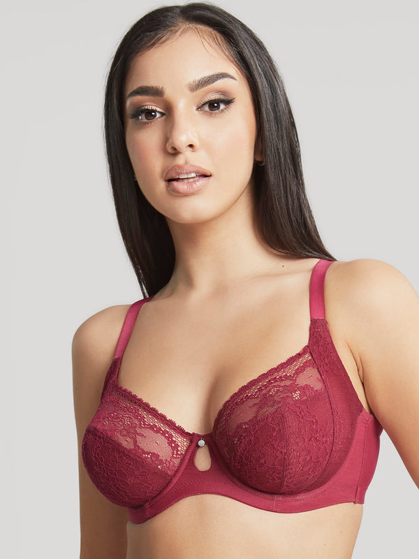 Alexis Low Front Balconnet Berry