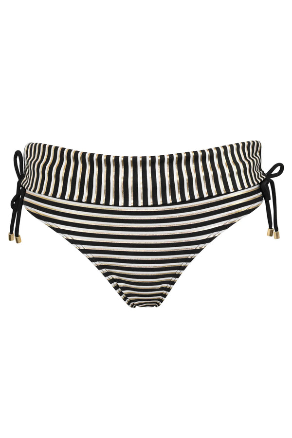 Radiance Foldover Swim Brief Black/White