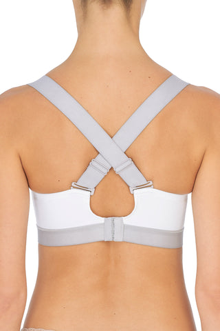 Dynamic Convertible Sports Bra White/Lead