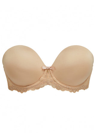 Superboost Lace Strapless Bra Nude