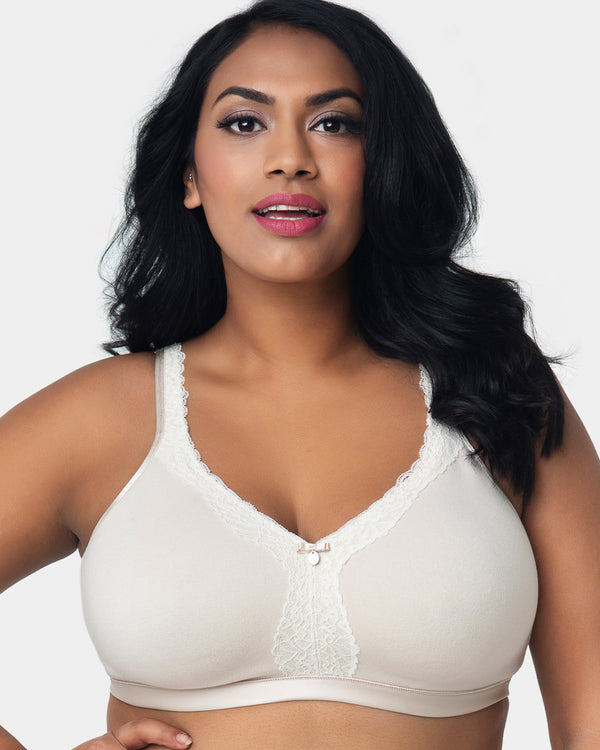 Cotton Luxe Wirefree Bra Natural