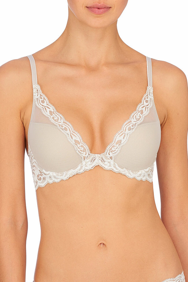 Feathers Plunge Bra Marble/Marscapone