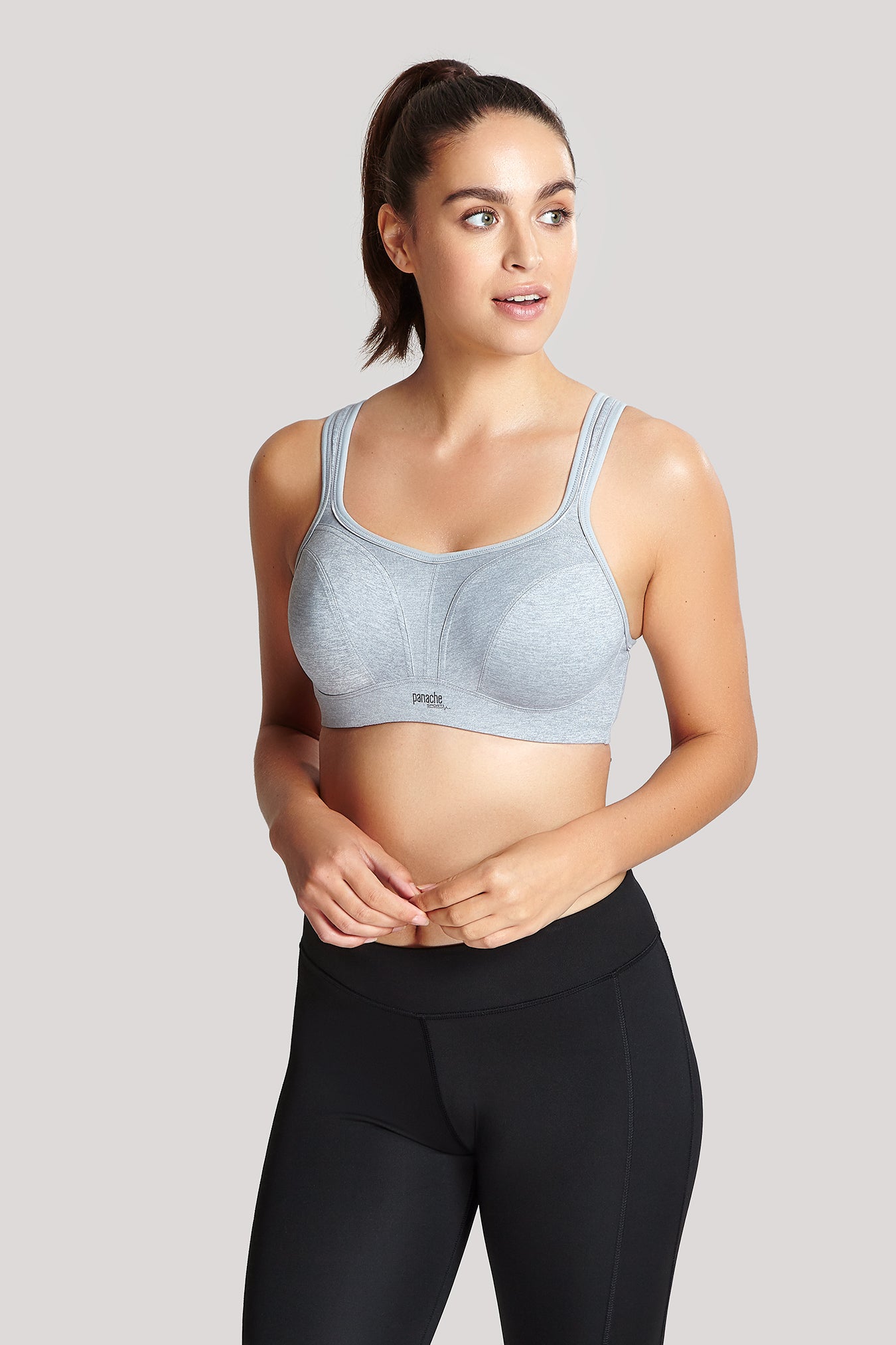 Panache Classic Underwired Sports Bra Marled Grey – Curvaceous