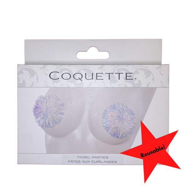 Tinsel Pasties White