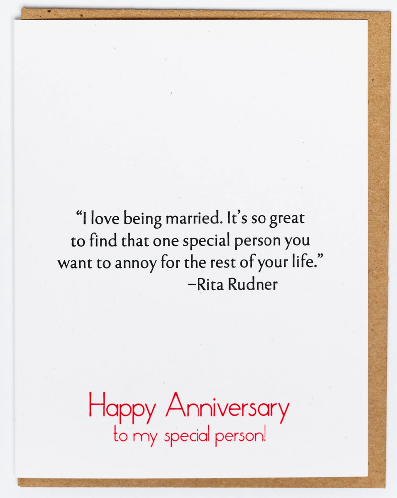 Rudner Anniversary Card