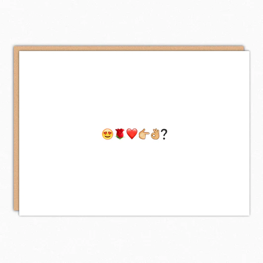 Emoji Naughty Suggestive Card